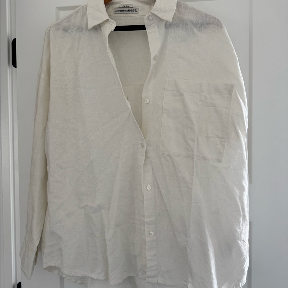 Abercrombie Linen Button-Up Shirt